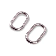 16 mm Oval Yaylı Halka - Anahtarlık Halkası - Açılıp Kapanan Kelepçe A 461