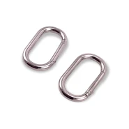 16 mm Oval Yaylı Halka - Anahtarlık Halkası - Açılıp Kapanan Kelepçe A 461