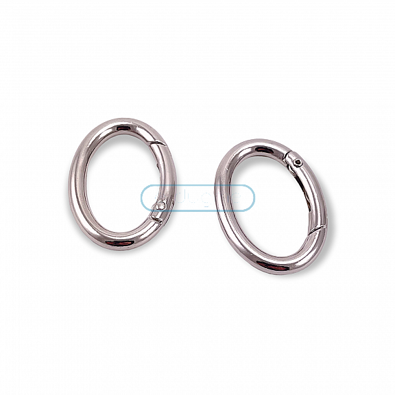 3 cm Oval Yaylı Halka Elips Şekil Metal Yaylı Çanta Halkası A 468