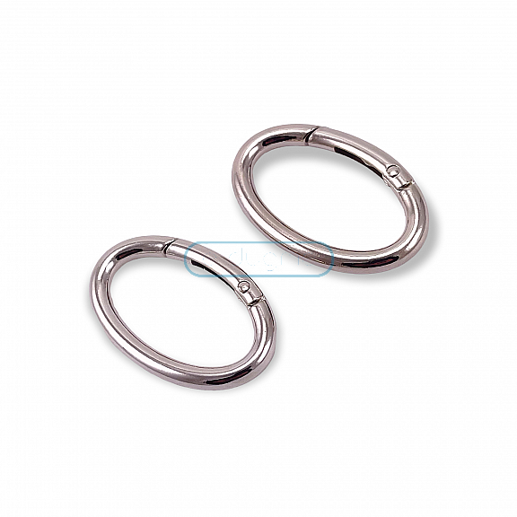 4 cm Oval Yaylı Halka Elips Şekil Metal Yaylı Çanta Halkası A 469