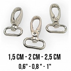 22 mm Metal Swivel Snap Hook - Lobster Claw Clasps  AL004010