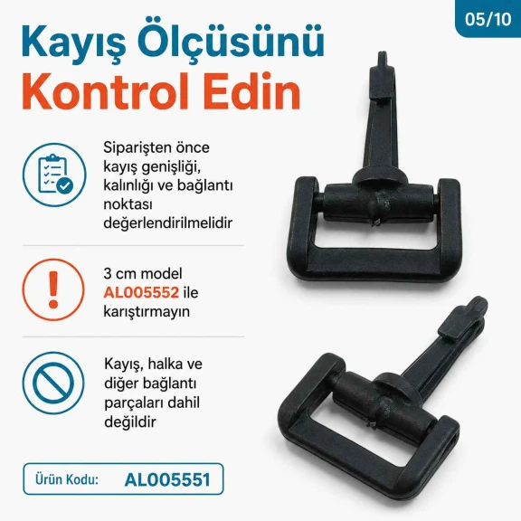 4 cm Plastik Oynar Çanta Kancası, yüksek kaliteli plastik malzemeden üretilmiş, çanta askıları ve anahtarlıklar için ideal