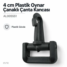 40 mm Plastic Swivel Cup-Style Bag Hook – For 1.57 in Webbing AL005551