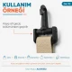 3 cm Plastik Oynar Çanta Kancası, dayanıklı plastik malzemeden üretilmiş, çanta askıları ve anahtarlıklar için ideal aksesuar