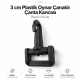 30 mm Plastic Swivel Cup-Style Bag Hook for 1.18 in Webbing, designed for detachable connections in bags and accessories
