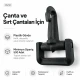30 mm Plastic Swivel Cup-Style Bag Hook for 1.18 in Webbing, designed for detachable connections in bags and accessories