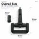 30 mm Plastic Swivel Cup-Style Bag Hook for 1.18 in Webbing, designed for detachable connections in bags and accessories