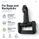 30 mm Plastic Swivel Cup-Style Bag Hook for 1.18 in Webbing, designed for detachable connections in bags and accessories
