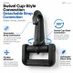 30 mm Plastic Swivel Cup-Style Bag Hook for 1.18 in Webbing, designed for detachable connections in bags and accessories