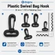 3 cm Plastik Oynar Çanta Kancası, dayanıklı plastik malzemeden üretilmiş, çanta askıları ve anahtarlıklar için ideal aksesuar