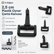25 mm / 0.984 in Plastic Swivel Bag Hook AL005553