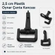 2,5 cm Plastik Oynar Çanta Kancası, yüksek kaliteli zamak metal malzemeden üretilmiş, dayanıklı ve korozyona karşı dirençli