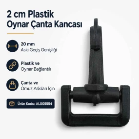2 cm Plastik Oynar Çanta Kancası AL005554