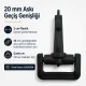 2 cm Plastik Oynar Çanta Kancası, yüksek kaliteli zamak metal malzemeden üretilmiş, dayanıklı ve estetik görünüm sunan çanta