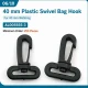 4 cm Plastik Oynar Çanta Kancası - 40 mm Kayış Uyumlu AL005555-3, çanta askıları için ideal bağlantı parçası