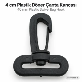4 cm Plastik Döner Çanta Kancası – 40 mm Kayış Uyumlu AL005555-3