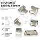 Snap Clasp 3 cm / 1.18 in Metal Zamak Buckle A0002 for bags