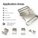 Snap Clasp 3 cm / 1.18 in Metal Zamak Buckle A0002 for bags