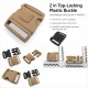 5 cm Top-Lock Plastic Side-Release Bandolier Buckle A000PL5 for bags and accessories