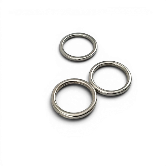 1.5 cm Döküm Halka - Zamak Yuvarlak Halka AL0004532