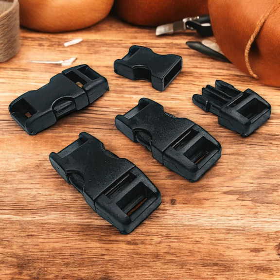 Snap Plastic Bandolier Buckle 1 cm / 0.39" - Lock Snap Plastic Buckle AL005492