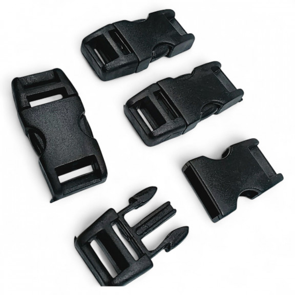 Snap Plastic Bandolier Buckle 1 cm / 0.39" - Lock Snap Plastic Buckle AL005492