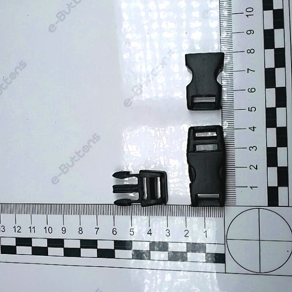 Snap Plastic Bandolier Buckle 1 cm / 0.39" - Lock Snap Plastic Buckle AL005492