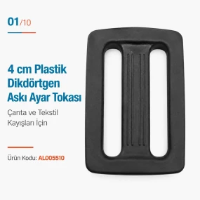 4 cm Plastik Dikdörtgen Askı Ayar Tokası AL005510
