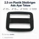 2,5 cm Plastik Dikdörtgen Askı Ayar Tokası, çanta ve kemer kayış uzunluğunu ayarlamak için ideal, pratik ve kullanıcı dostu