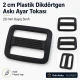 2 cm Plastik Dikdörtgen Askı Ayar Tokası AL005513, çanta ve kemer kayış uzunluğunu ayarlamak için ideal pratik ürün