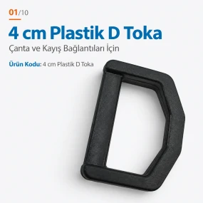 4 cm Plastik D Toka Plastik D Halka AL005551A