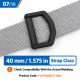 4 cm Plastik D Toka - Dayanıklı ve Hafif Bağlantı Elemanı