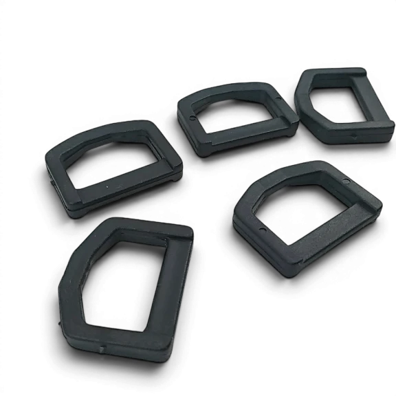 2.5 cm Plastik D Toka - Plastik D Halka 500 Adet/Paket AL005553