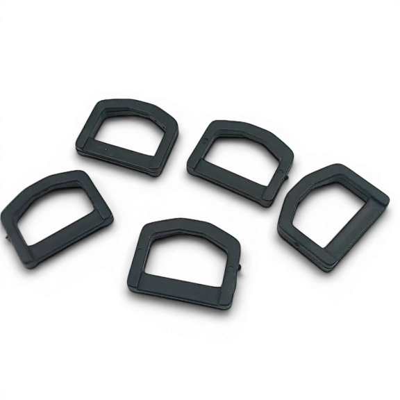 2.5 cm Plastik D Toka - Plastik D Halka 500 Adet/Paket AL005553