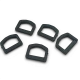 2.5 cm Plastik D Toka - Plastik D Halka 500 Adet/Paket AL005553