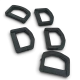 2.5 cm Plastik D Toka - Plastik D Halka 500 Adet/Paket AL005553