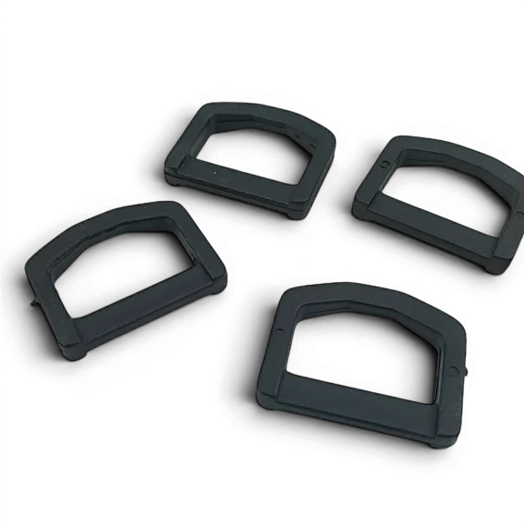 2.5 cm Plastik D Toka - Plastik D Halka 500 Adet/Paket AL005553