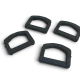 2.5 cm Plastik D Toka - Plastik D Halka 500 Adet/Paket AL005553