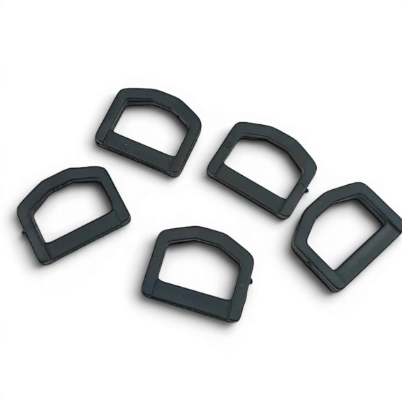 2.5 cm Plastik D Toka - Plastik D Halka 500 Adet/Paket AL005553