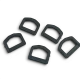 2.5 cm Plastik D Toka - Plastik D Halka 500 Adet/Paket AL005553