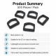 2.5 cm Plastic D Ring Buckle - Lightweight and Durable Accessory for Bags and Textiles