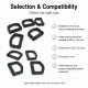 2.5 cm Plastic D Ring Buckle - Lightweight and Durable Accessory for Bags and Textiles