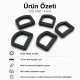 2.5 cm Plastic D Ring Buckle - Lightweight and Durable Accessory for Bags and Textiles