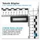 Askı Ayar Tokası 5 cm Plastik Dikdörtgen Toka AL009087, 4,8 cm ölçüsünde, çanta, kemer ve kayış sistemleri için ideal