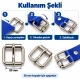 2 cm makaralı dilli metal toka 20 mm kayış için AL4126