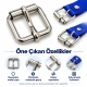 2 cm makaralı dilli metal toka 20 mm kayış için AL4126