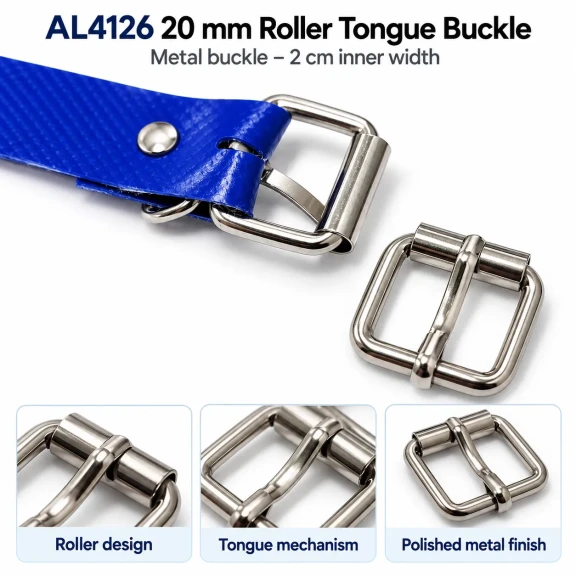 2 cm makaralı dilli metal toka 20 mm kayış için AL4126