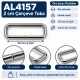 2 cm 20 mm dar çerçeve metal dikdörtgen toka