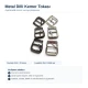 Metal Pin Buckle for Slim Belts, Bag Straps and Footwear Straps, Dimensions: Outside 19 mm x 24 mm, Inside 16 mm