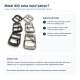 Metal Pin Buckle for Slim Belts, Bag Straps and Footwear Straps, Dimensions: Outside 19 mm x 24 mm, Inside 16 mm
